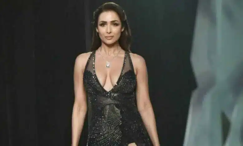 Malaika Arora in a transparent sheer black gown