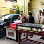 Ballia police caught huge consignment of liquor ganja