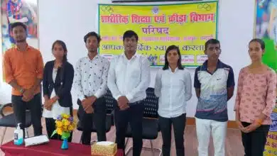Homage to Major Dhyan Chand on Sports Day in Chandauli
