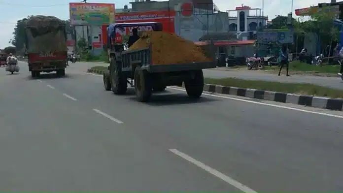 Illegal mining being done in Nurpur Bijnor