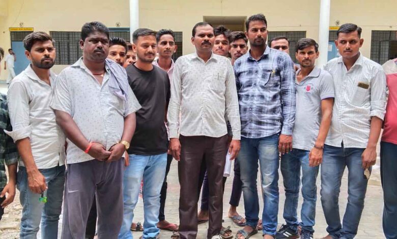 Kotedar captured the sports field in Budaun village