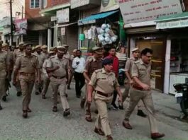 SP Bijnor foot march to build public confidence