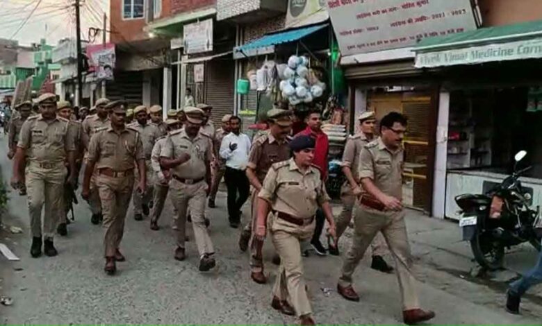 SP Bijnor foot march to build public confidence