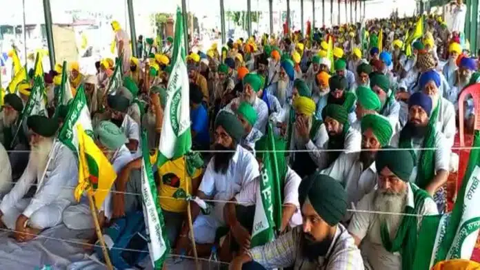 Rakesh Tikait's farmers protest in Lakhimpur Kheri