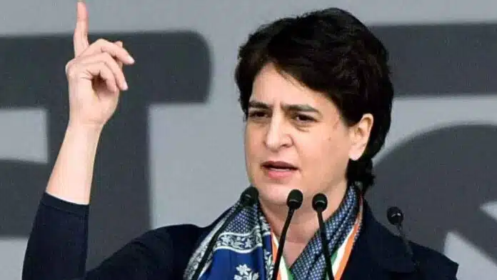 Priyanka gandhi supports sanjay raut