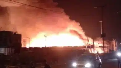 Delhi wedding tent destroyed in massive fire