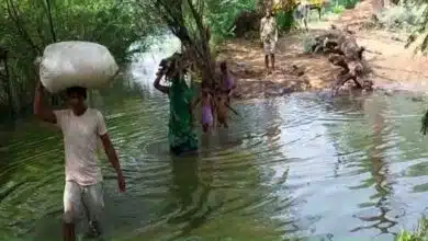 Hamirpur Maudaha dam overflows water in villages