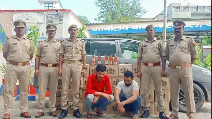 Muzaffarnagar police arrested 2 liquor smugglers