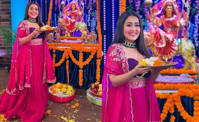 Neha Kakkar looks gorgeous in a pink lehenga, see pic