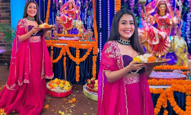 Neha Kakkar looks gorgeous in a pink lehenga, see pic