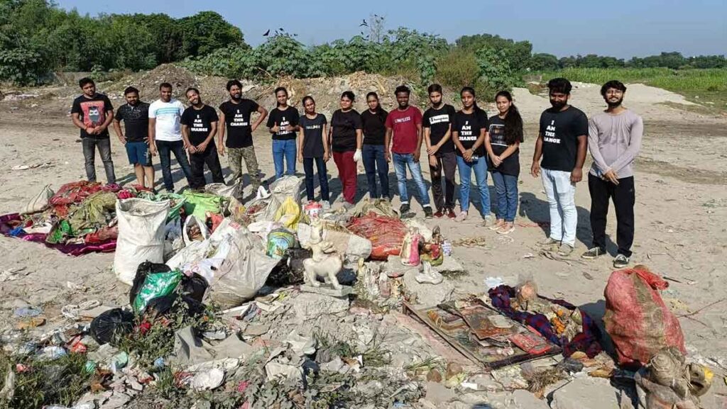 Special cleaning drive on banks of Moradabad Ramganga river