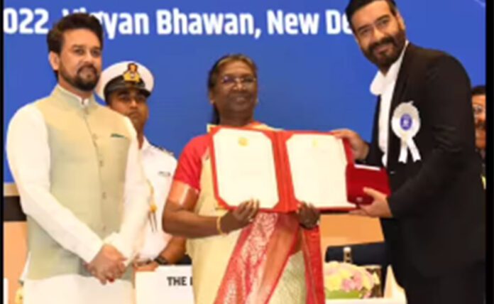 Ajay Devgan received the National Award for Best Actor for the fourth time
