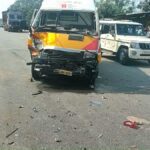 Ambulance collided with convoy of UP Deputy CM Brijesh Pathak in Sitapur