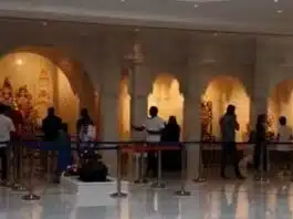 Anand Mahindra shared a video clip of Dubai Hindu temple