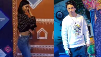 Suhana, Aryan Khan at the screening of Maja Ma in Juhu