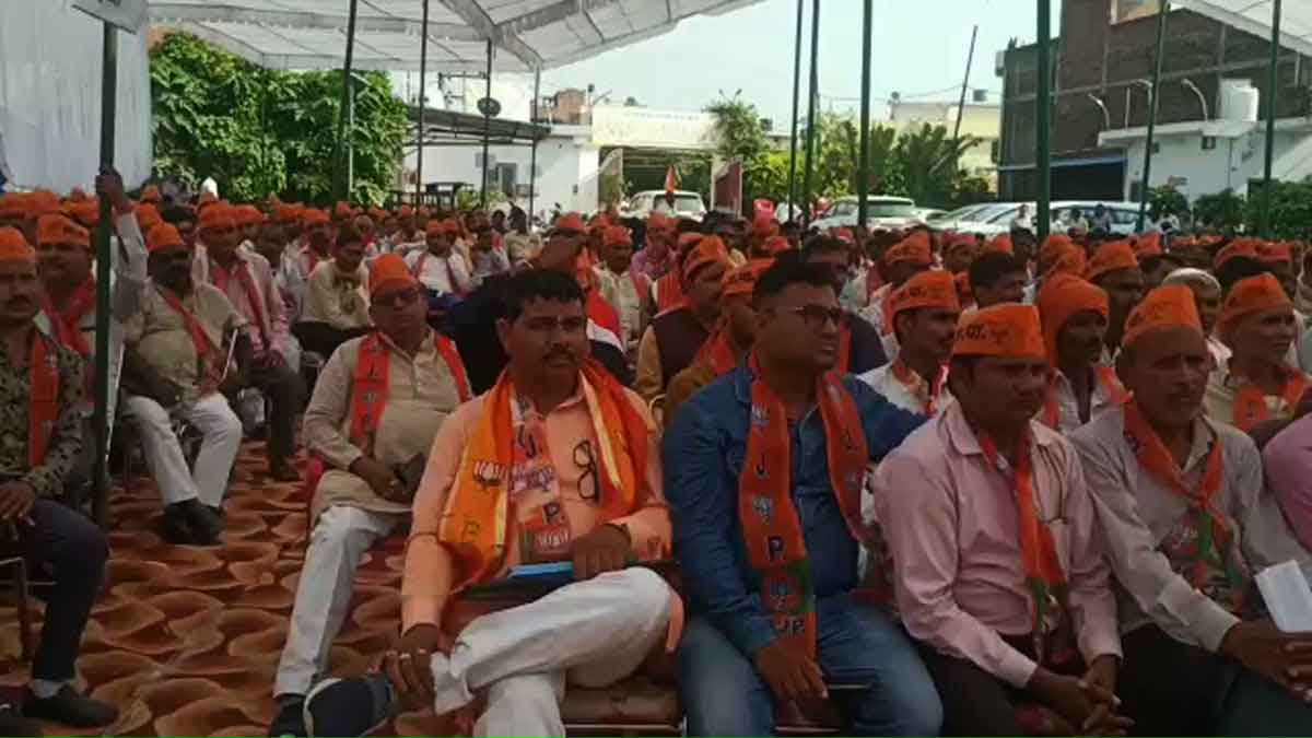 BJP state president addressed Lakhimpur Kheri booth workers