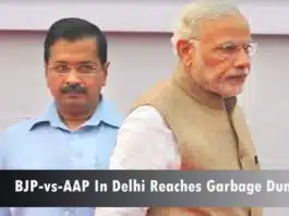 BJP and AAP reaches the garbage dump in Delhi