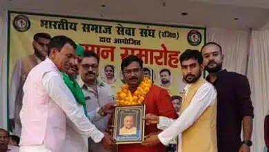 Barabanki teacher Hemant got Rashtra Gaurav Samman