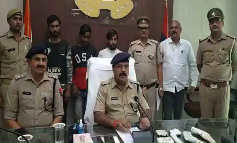 Bijnor police arrested 4 vicious thieves
