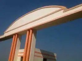 Chaotic elements broke signboard at Pratapgarh new market site