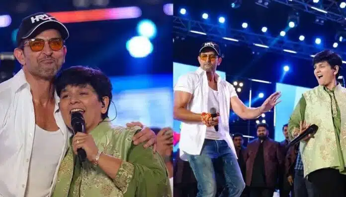 Hrithik performs splendid Garba with Falguni Pathak during Navratri