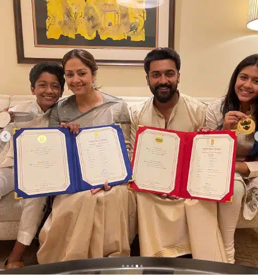 Jyotika And Suriya shared their National Award moments