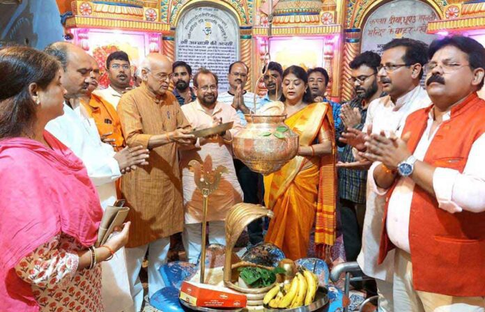 Mahakal corridor inauguration Sultanpur BJP worshiped in shivalaya