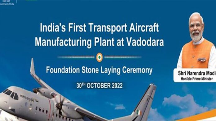 PM Narendra Modi will lay the foundation stone of Transport Aircraft Unit in Gujarat today