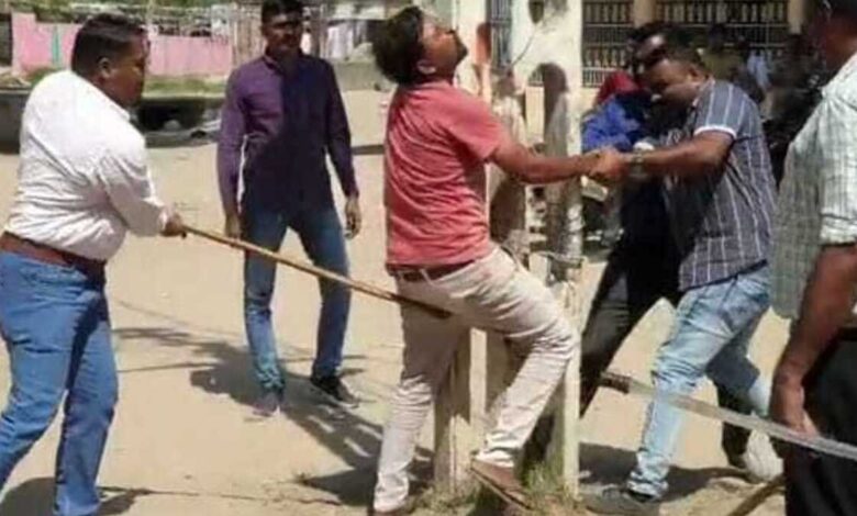 Police assault after stone pelting at Gujarat Garba event