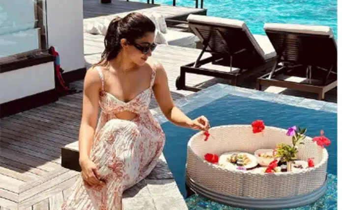 Rashmika Mandanna shared a picture of her vacation from Maldives