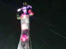 Ravana of 100 feet was burnt in Moradabad