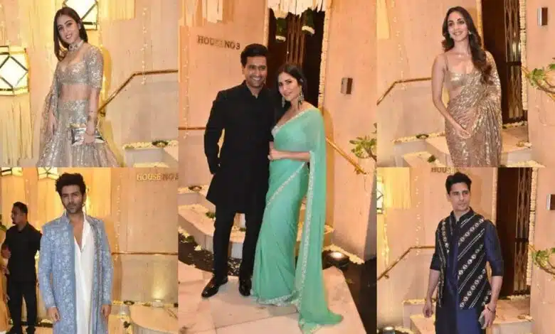 Stars wear ethnic dress at the Manish Malhotra Diwali party