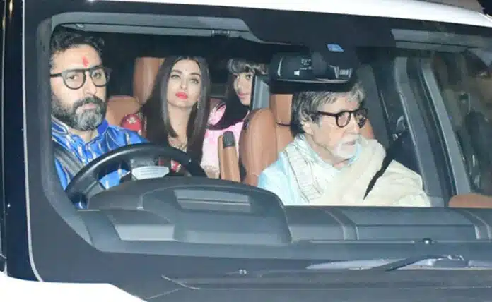 amitabh Bachchan celebrated diwali festival with family and friends