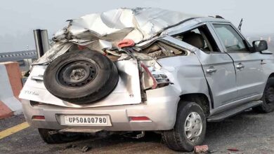 Accident on Purvanchal Expressway in Amethi