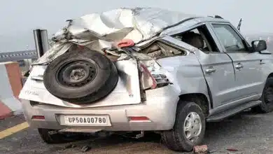 Accident on Purvanchal Expressway in Amethi