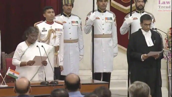 Chandrachud was sworn in as Chief Justice after 44 years of father