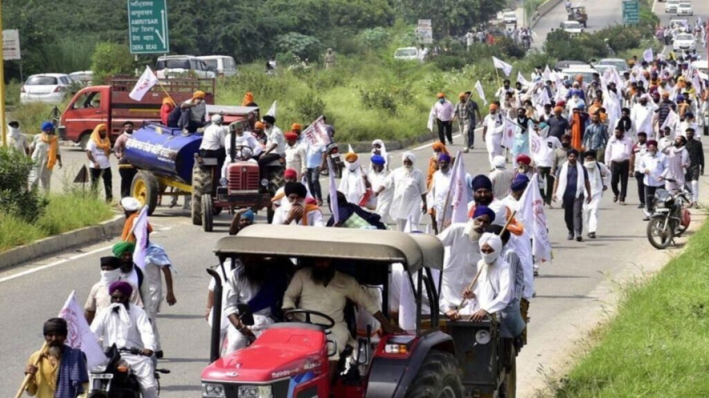 Farmer unions will take out marches to Raj Bhavans
