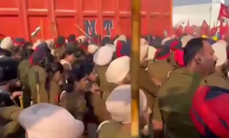 Workers protest violently outside Punjab CM Mann's house