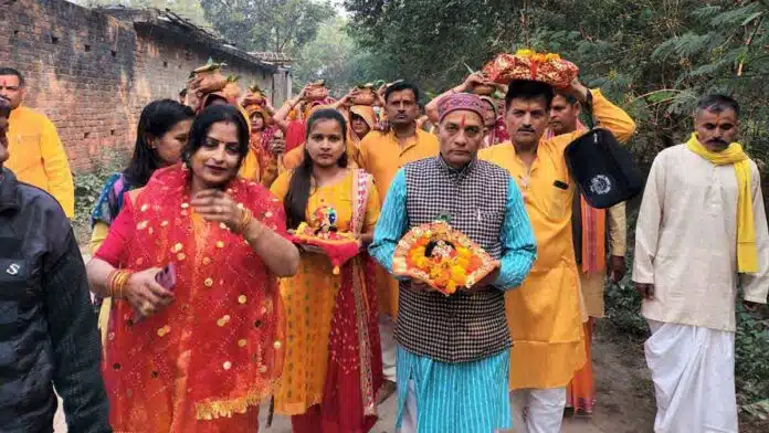 Kalash procession taken out in Amethi