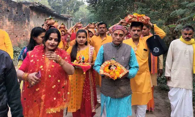 Kalash procession taken out in Amethi