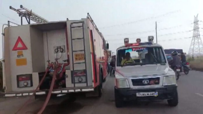 Major fire broke out at a scrap warehouse in Odisha
