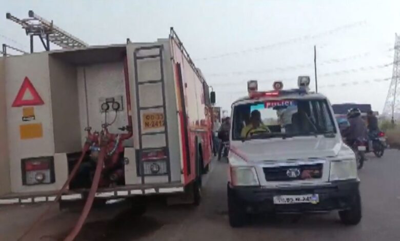 Major fire broke out at a scrap warehouse in Odisha