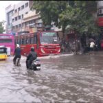 Waterlogging in parts of Chennai due to heavy overnight rains