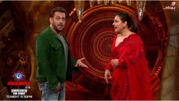 Salman and Kajol have lots of fun in the Bigg Boss show