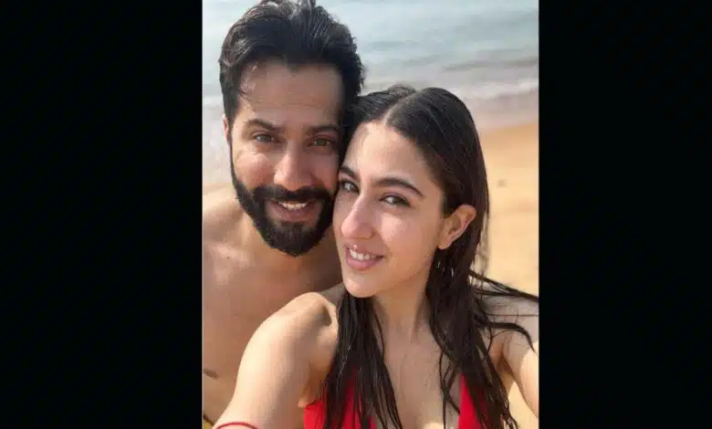 Sara and Varun are enjoying a beach day in Goa.