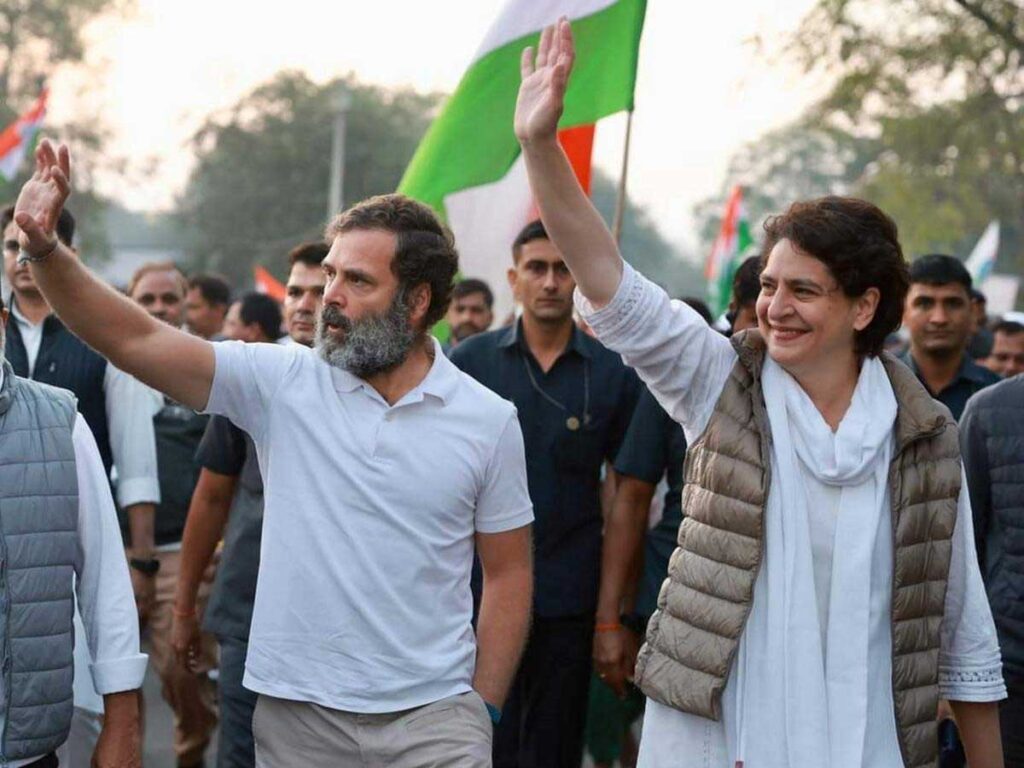 Priyanka Gandhi joins Bharat Jodo Yatra in MP