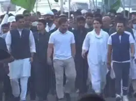 Priyanka Gandhi joins Bharat Jodo Yatra in MP