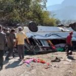 7 students Dead school bus overturns in Manipur