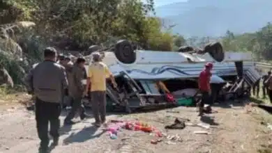 7 students Dead school bus overturns in Manipur