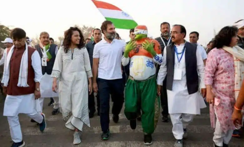 Actress Swara Bhaskar joins Congress Party's Bharat Jodo Yatra